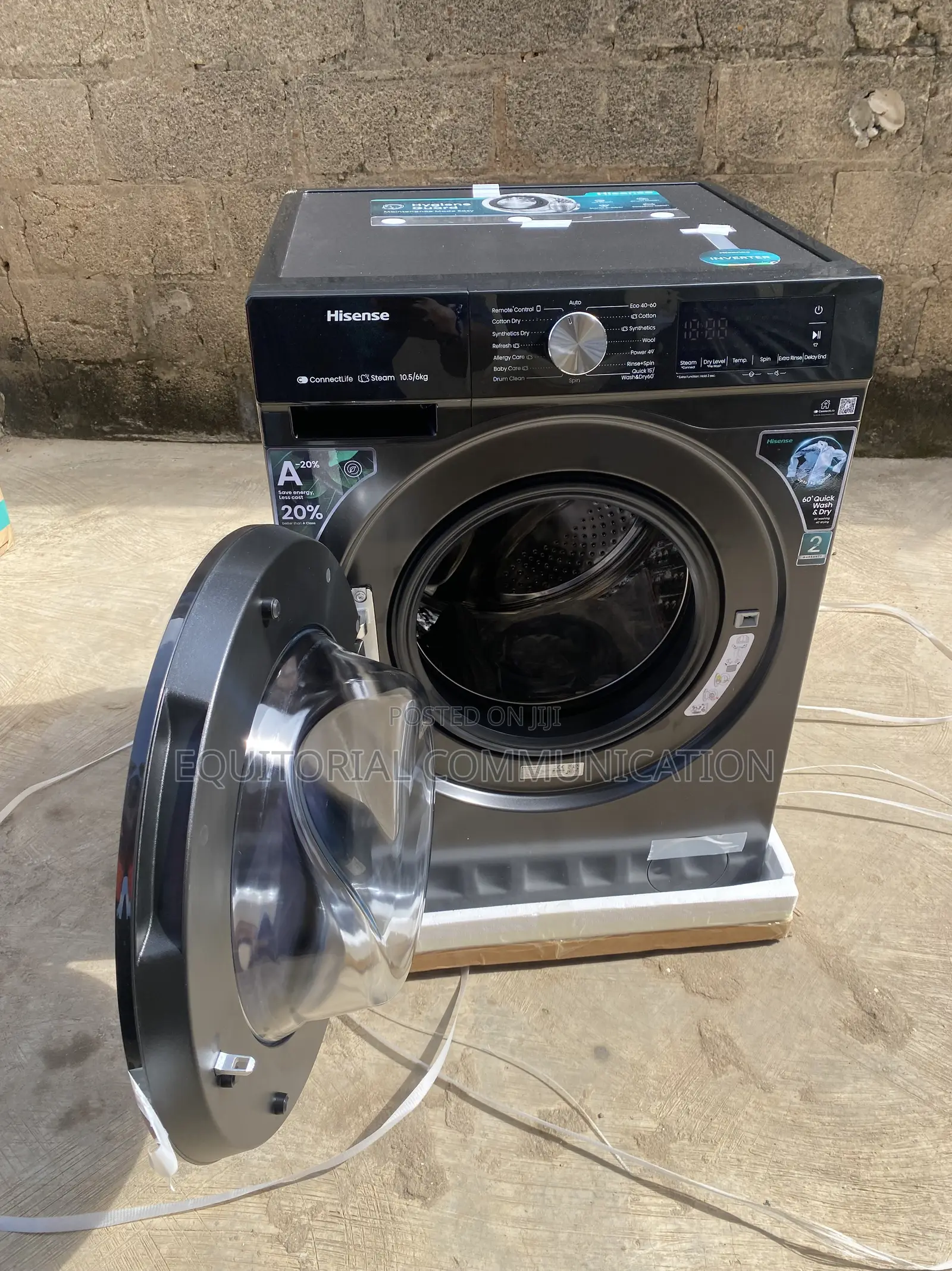 Hisense WD3S1043BT Front Load Washer Dryer Unit 10.5kg/6kg