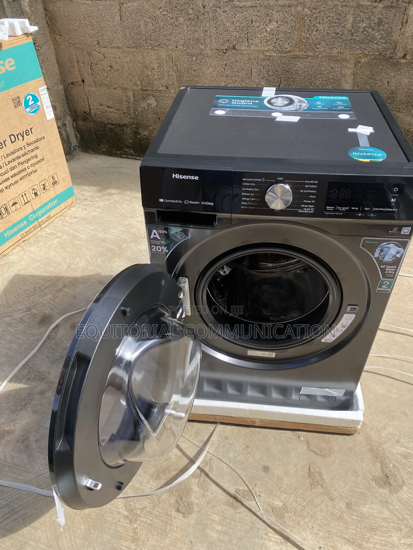 Hisense 10.5KG Wash & 6KG Dry WD3S1043BT Front Load Combo