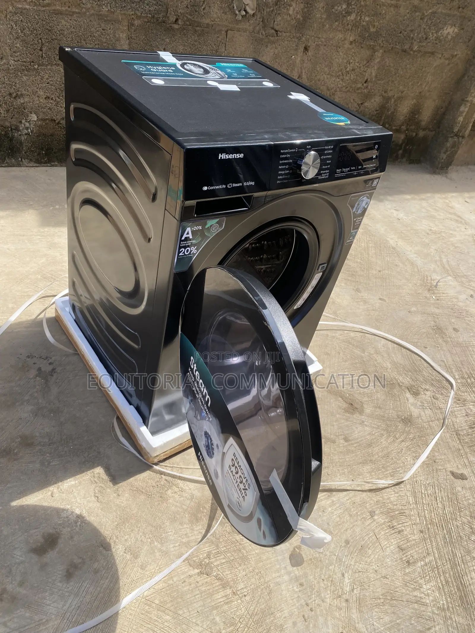 Hisense WD3S1043BT Front Load Wash and Dry Machine 10.5kg/6kg
