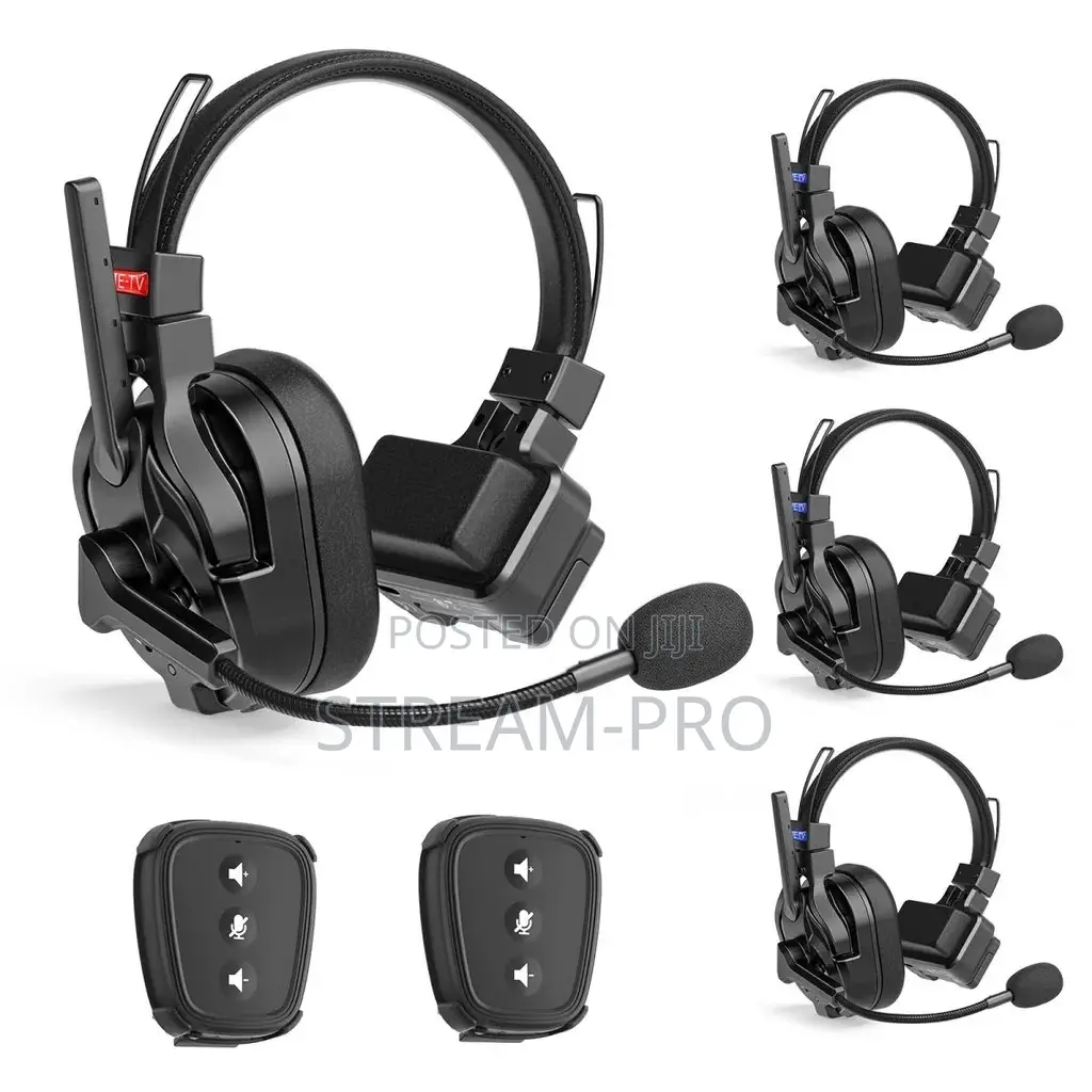 CAME-TV KUMINIK8 PRO Wireless Intercom Headset - 4 Headsets + 2 NANO