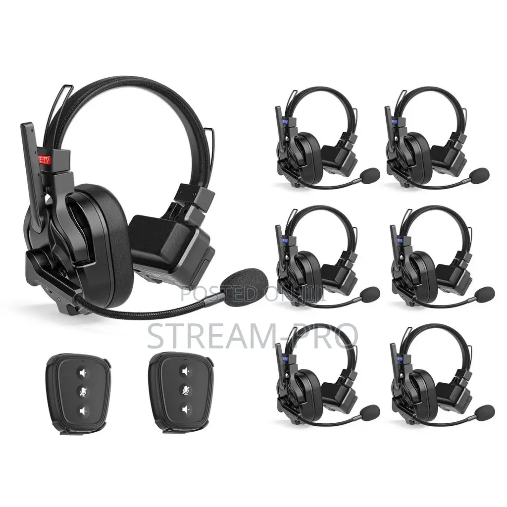 CAME-TV KUMINIK8 PRO Wireless Intercom Headset - 7 Headsets + 2 NANO