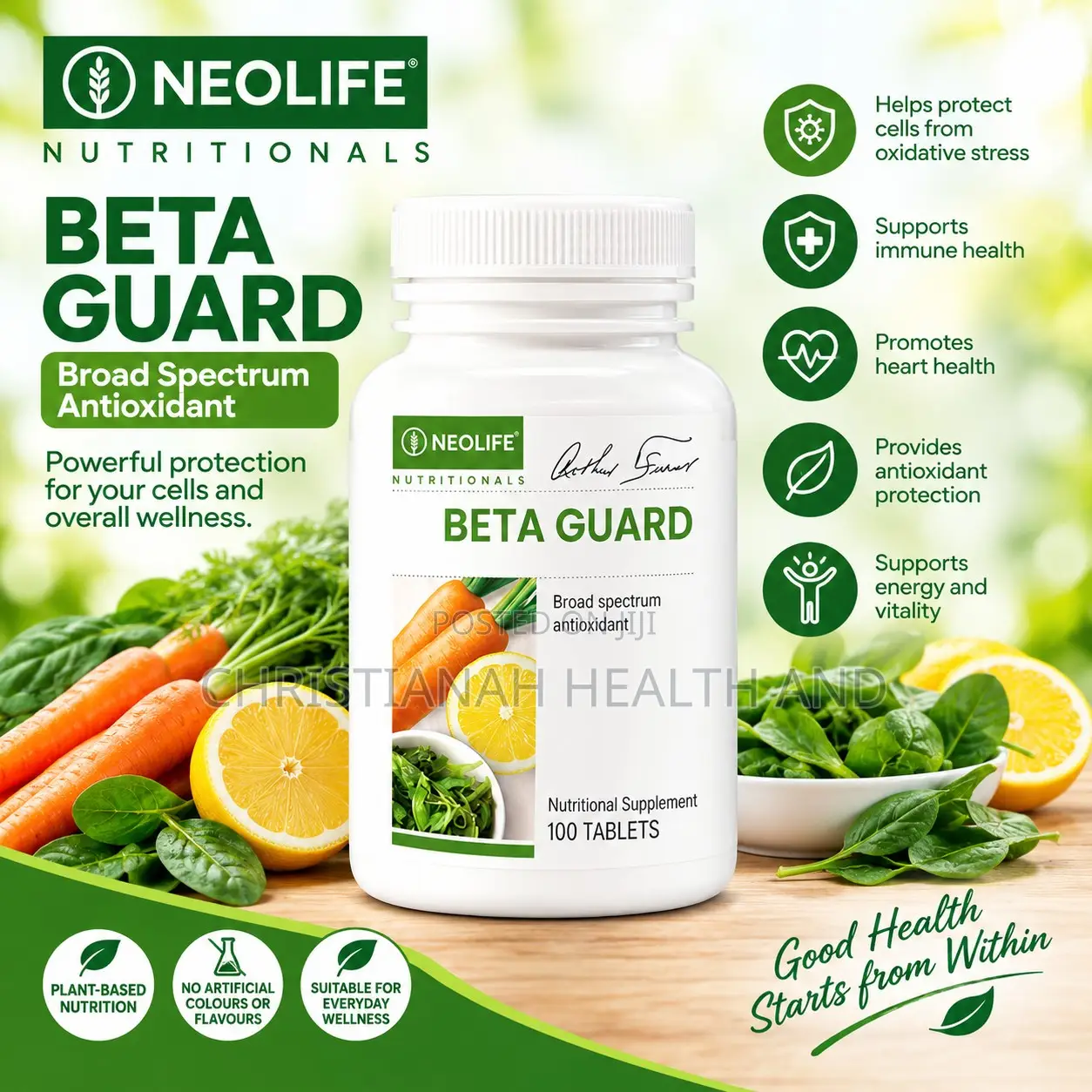 Beta Guard – Whole Food Antioxidant 100 Tablets