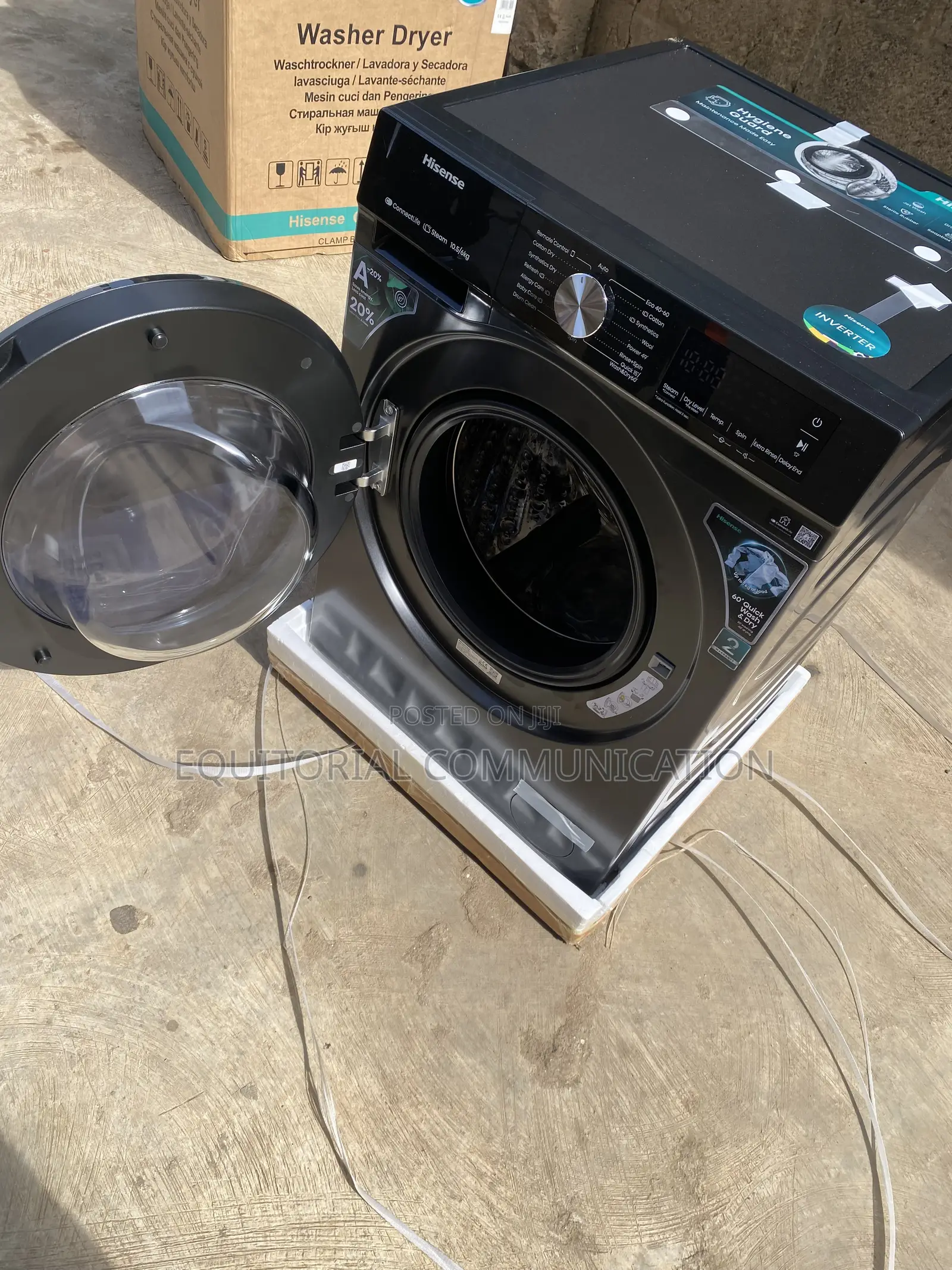 Hisense WD3S1043BT 2-in-1 Front Load Laundry Machine 10.5kg/6kg
