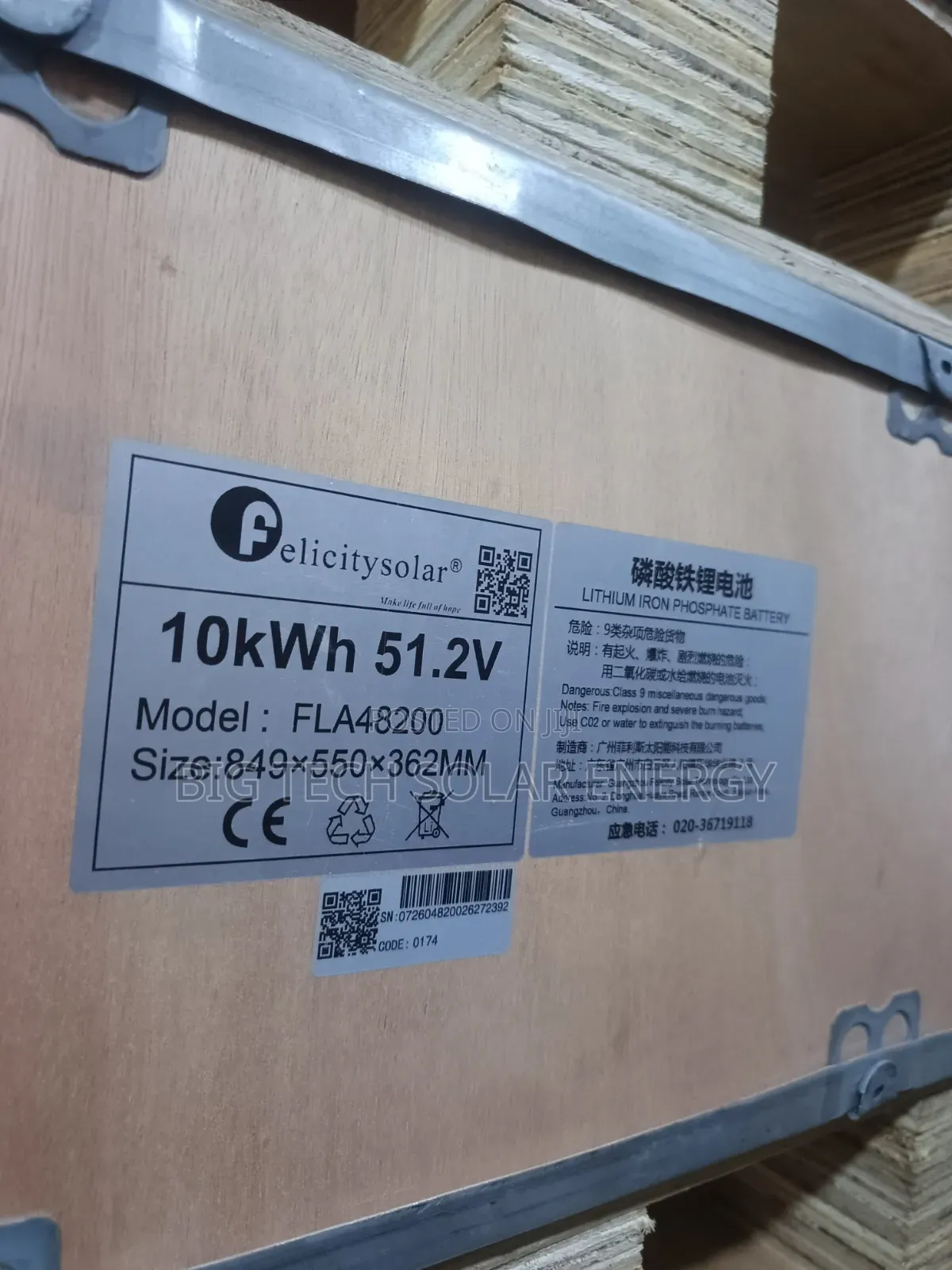 10kwh 48v Felicity Lithium Ion Battery