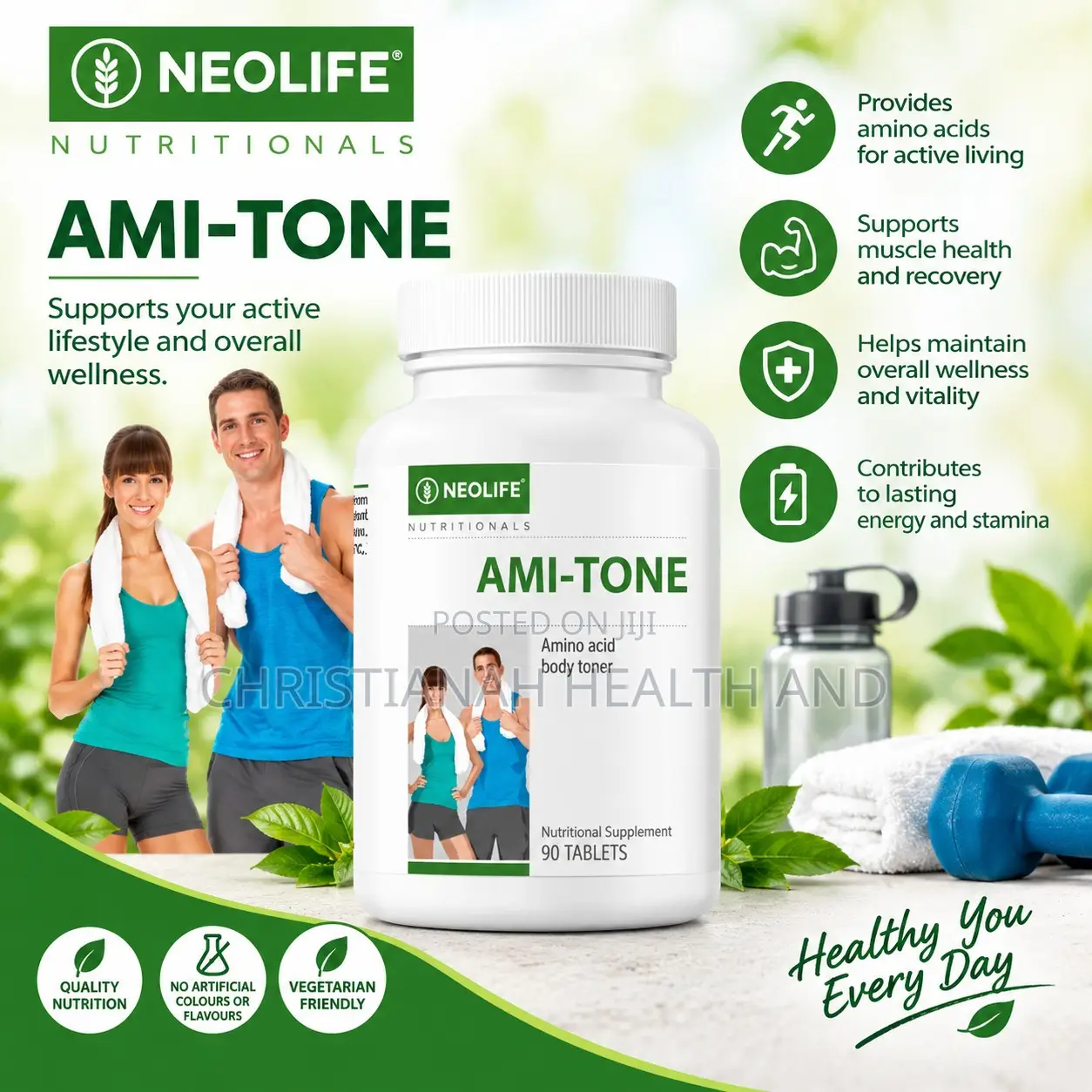 Ami-Tone 90 Tablets Single Ami Tone Amitone Supplement for Weight Loss