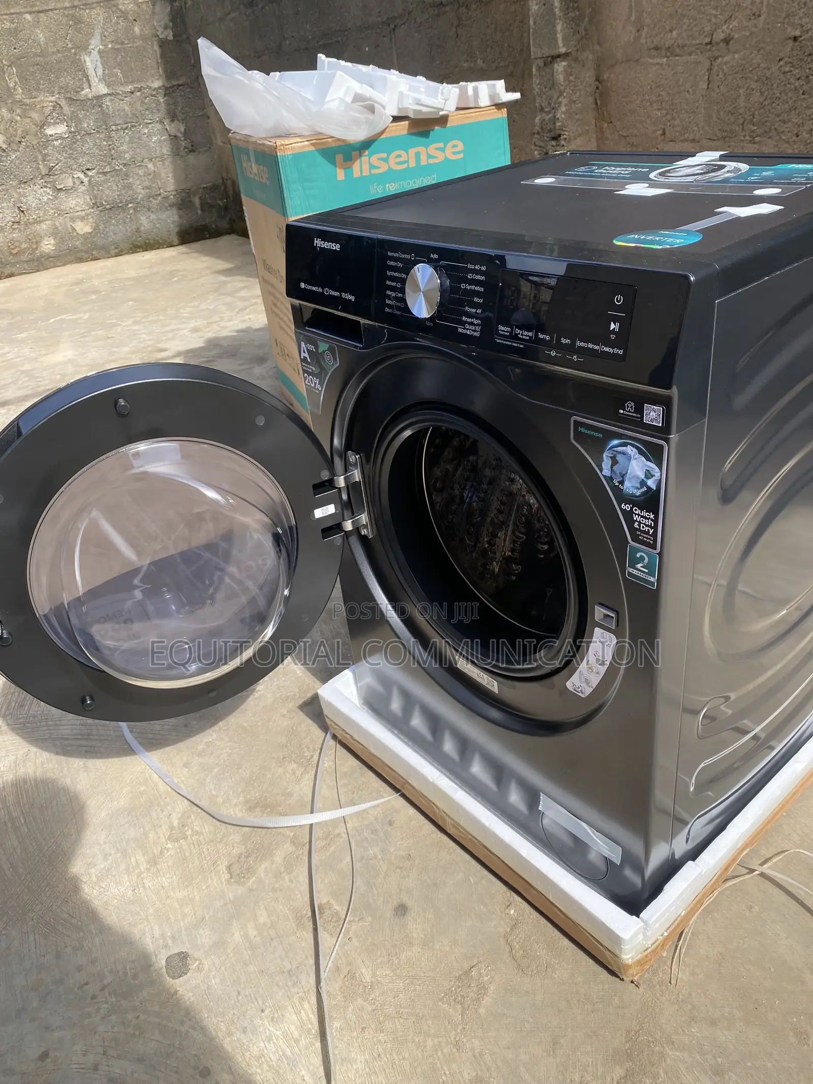 Hisense WD3S1043BT 2-in-1 Front Load Washing Machine 10.5kg/6kg