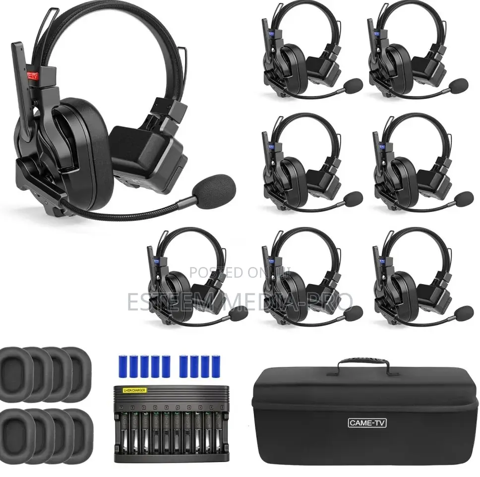 CAME-TV KUMINIK8 PRO 1.9GHz Full-Duplex Wireless Headset - 8 Pack