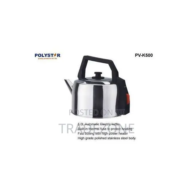 Polystar 5 Liters Stainless Steel Electric Kettle | PV-K500