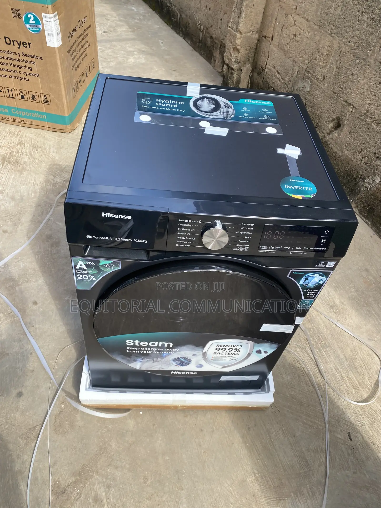Hisense Front Load WD3S1043BT Washer-Dryer Combo 10.5KG Wash/6kg Dry