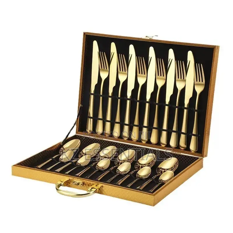 24-Piece Stainless Steel Cutlery Set