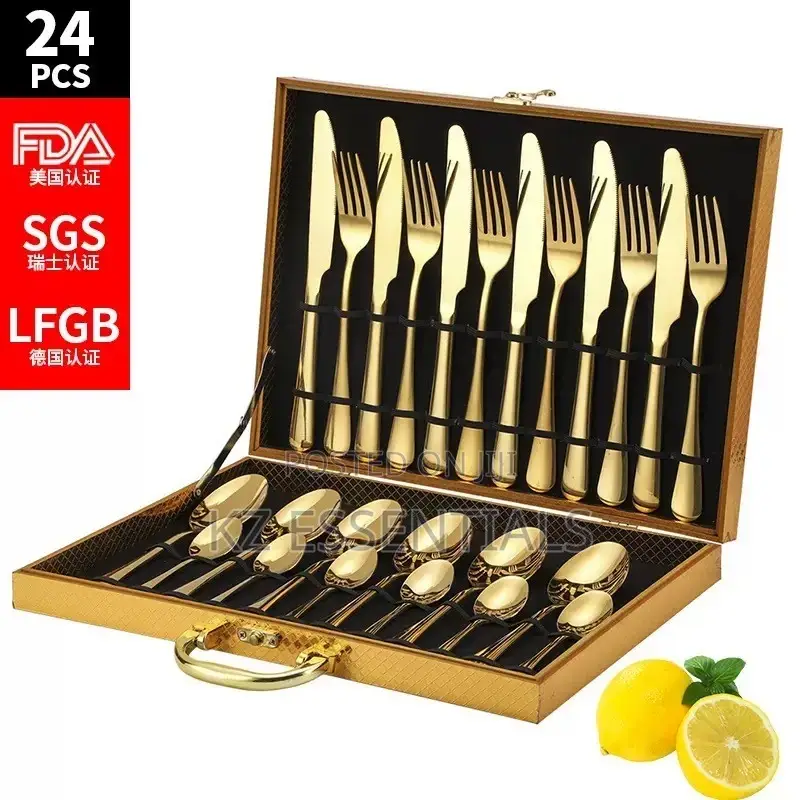 24-Piece Stainless Steel Cutlery Set