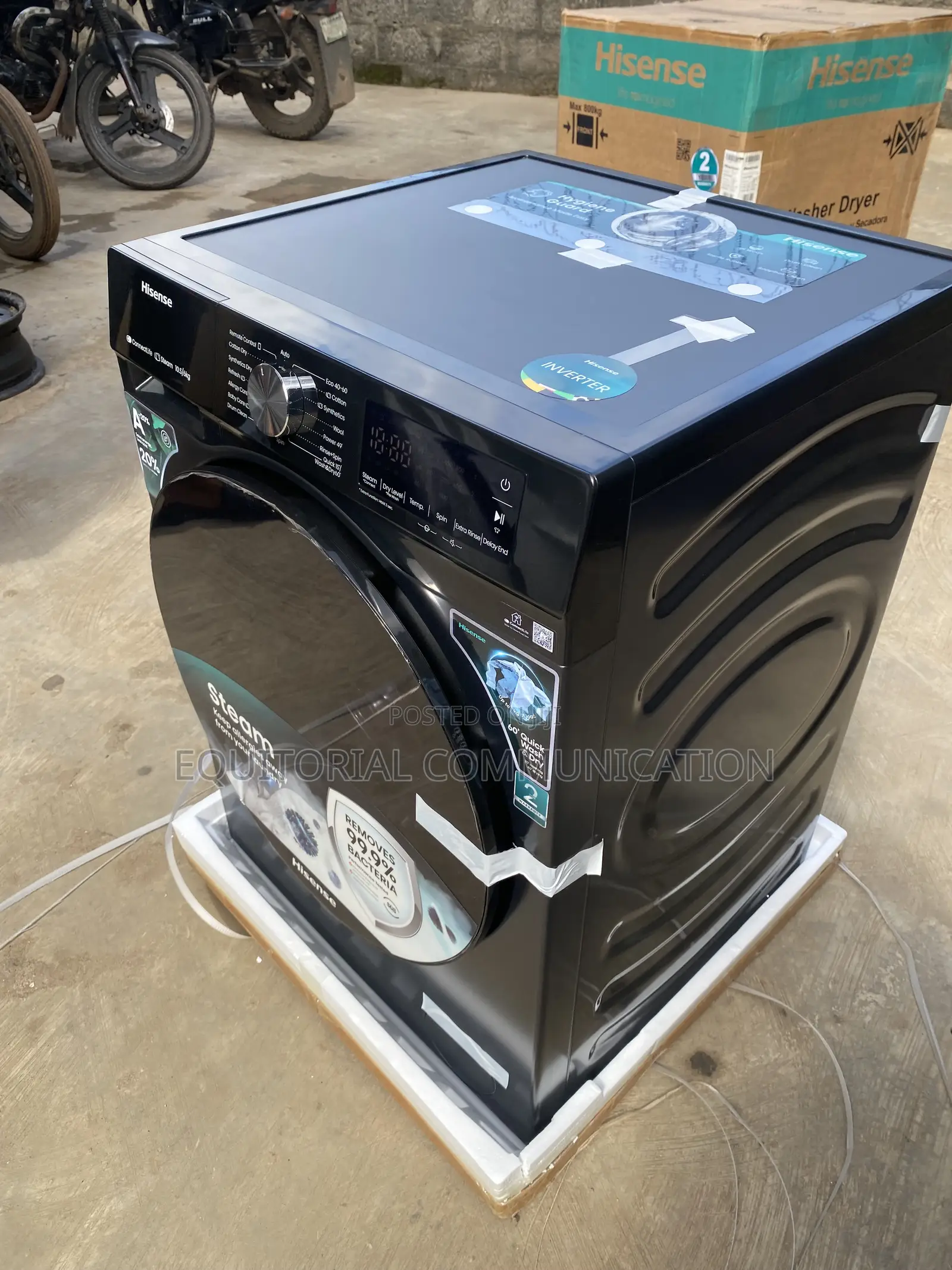 Hisense WD3S1043BT 10.5KG Wash Capacity 6KG Dry Capacity Front Load
