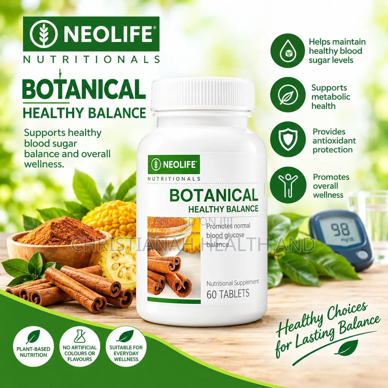 Botanical Healthy Balance 60 Capsules, Botanical Herbal Supplement