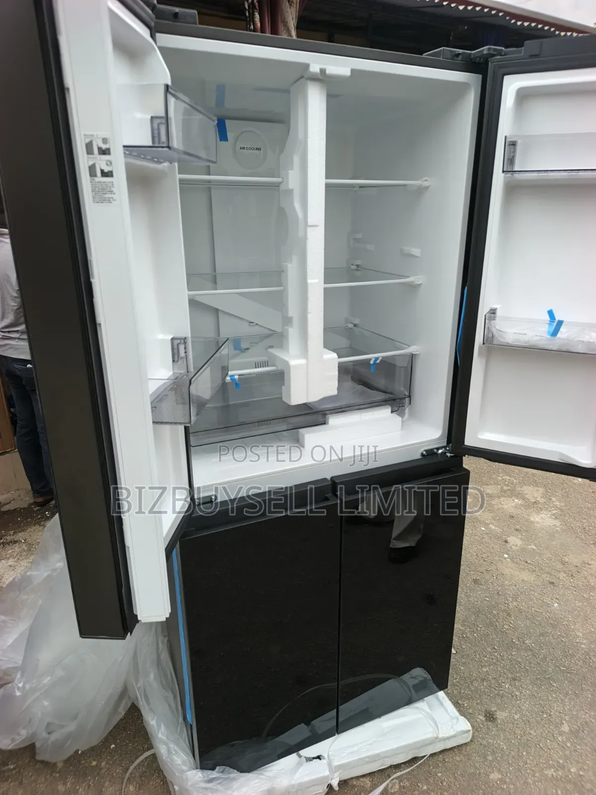 470-Liter Bruhm 4-Door Inverter Glass Door Refrigerator.