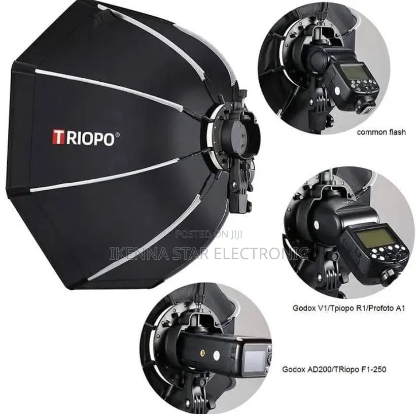 TRIOPO Foldable Speedlite Octagon Softbox 65cm