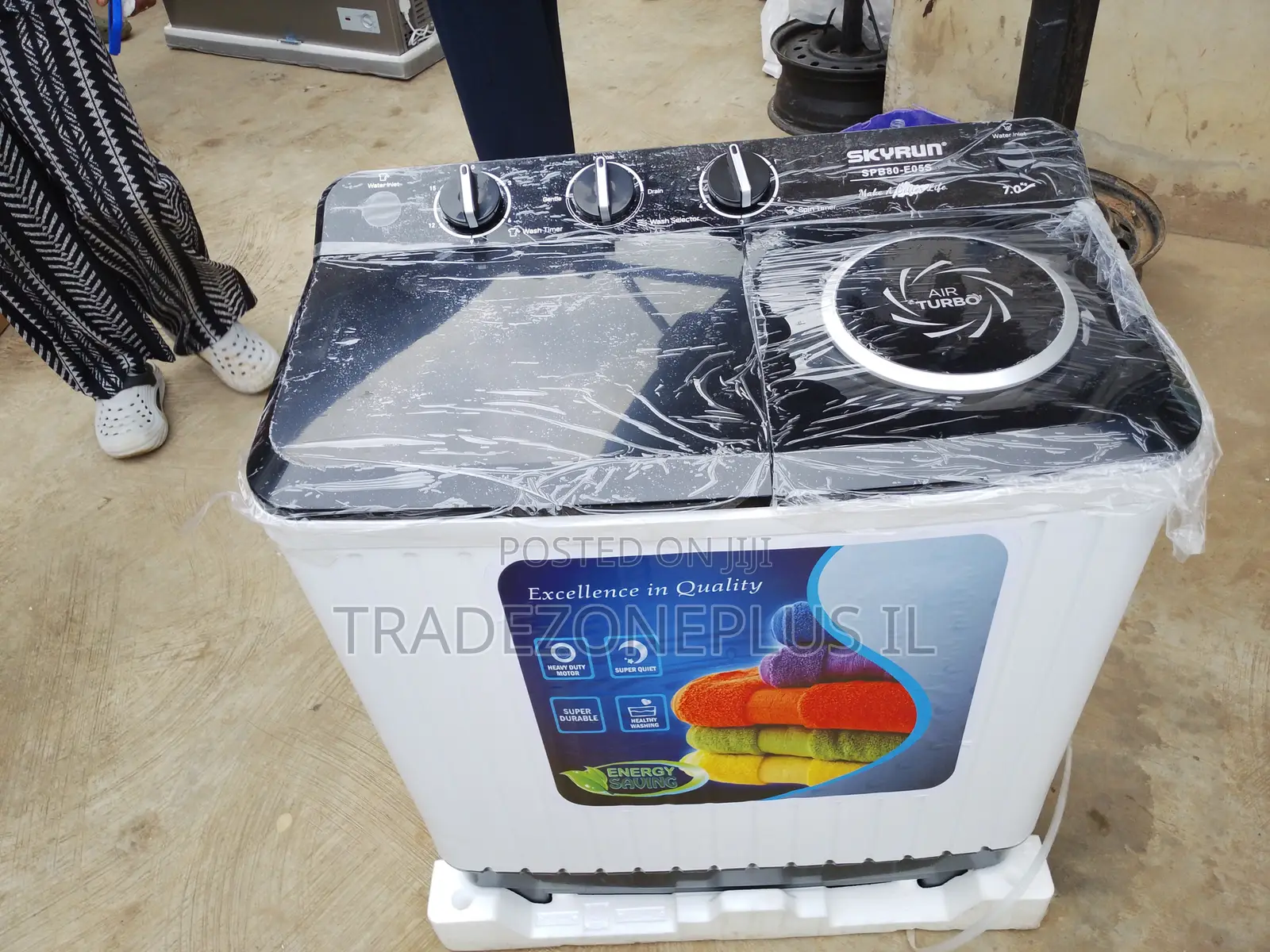 Skyrun 7kg Twin Tub Washing Machine SPB80 E05S