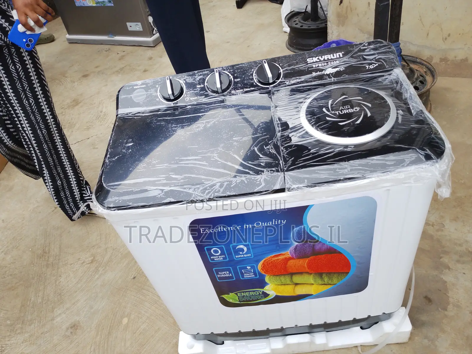 Skyrun 7kg Twin Tub Washing Machine SPB80 E05S