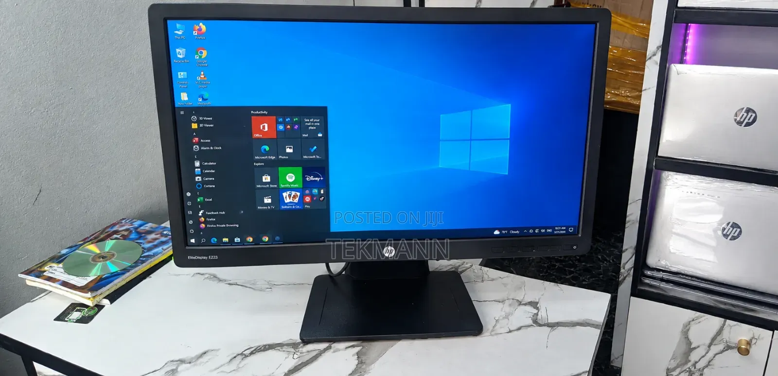 HP EliteDisplay E232 23" Full HD LED Monitor HDMI DisplayPort