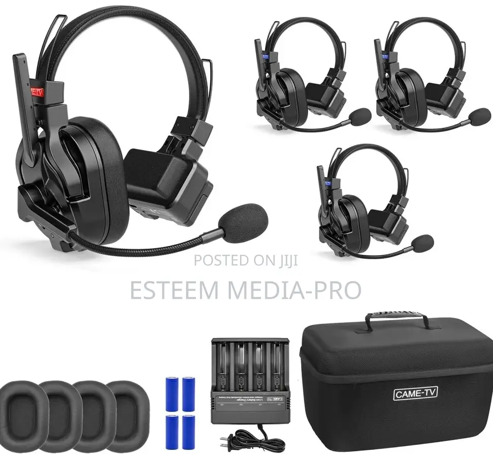 CAME-TV KUMINIK8 PRO 1.9GHz Full-Duplex Wireless Headset - 4 Pack