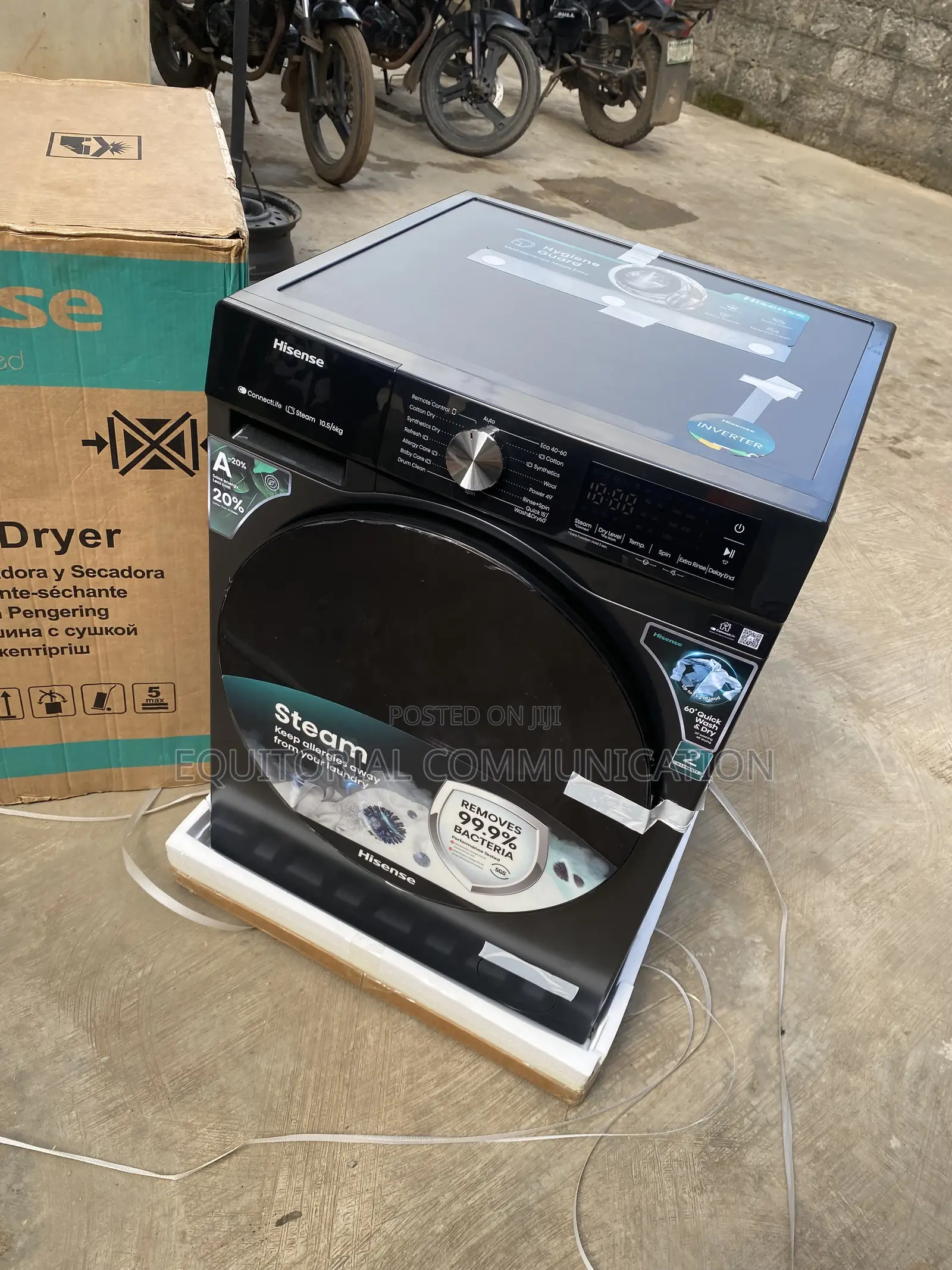 Hisense 10.5KG Wash 6KG Dry WD3S1043BT 2-in-1 Front Loading Machine