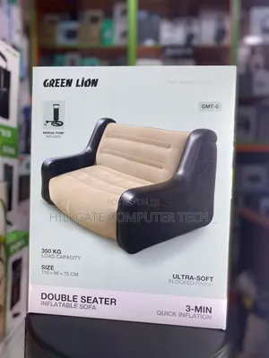 Green Lion Single Seater Inflatable Sofa