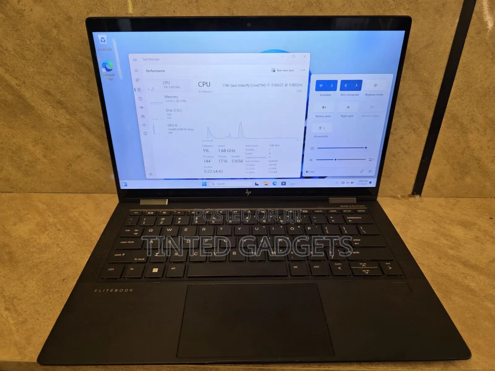 Laptop HP Elite Dragonfly x360 11th Gen 16GB Intel Core i7 SSD 512GB