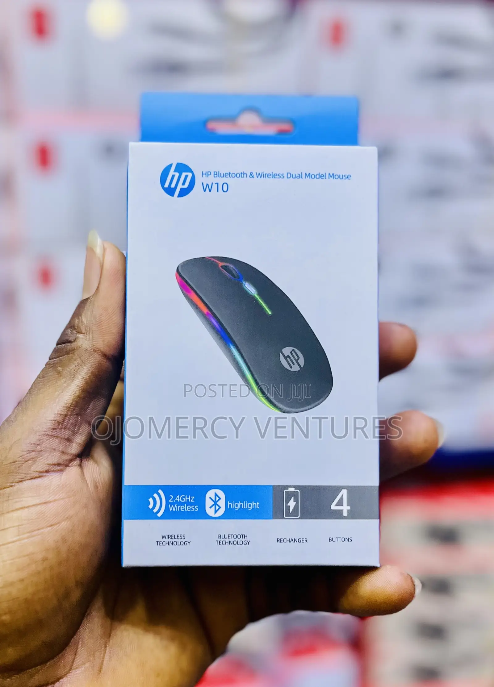 HP W10 Bluetooth & Wireless Dual Mode Rechargeable Mouse