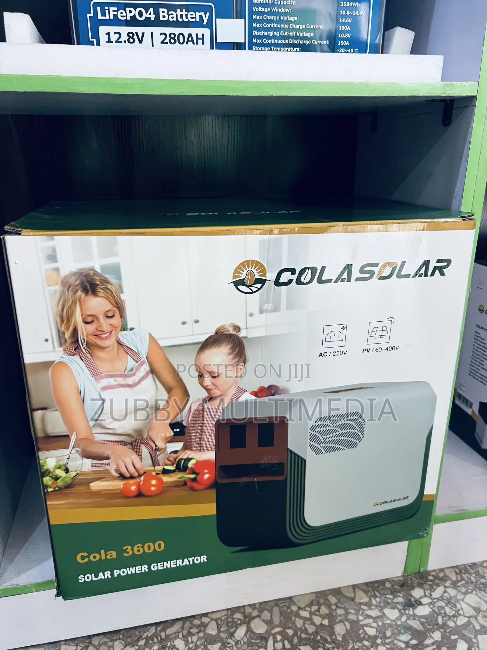 Cola 3600 Solar Power Generator