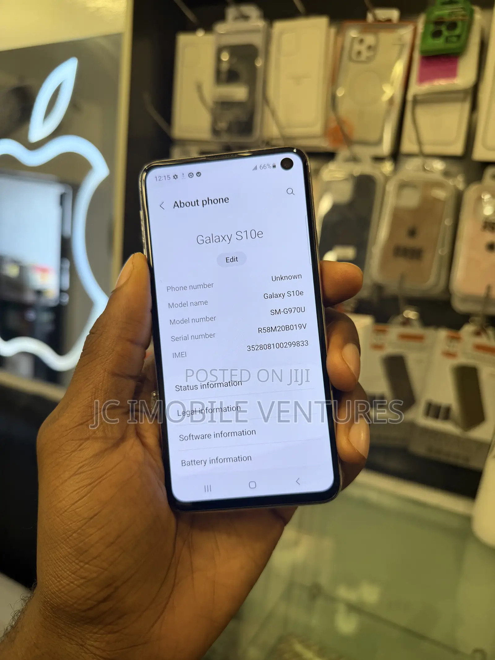 Samsung Galaxy S10e 128 GB White