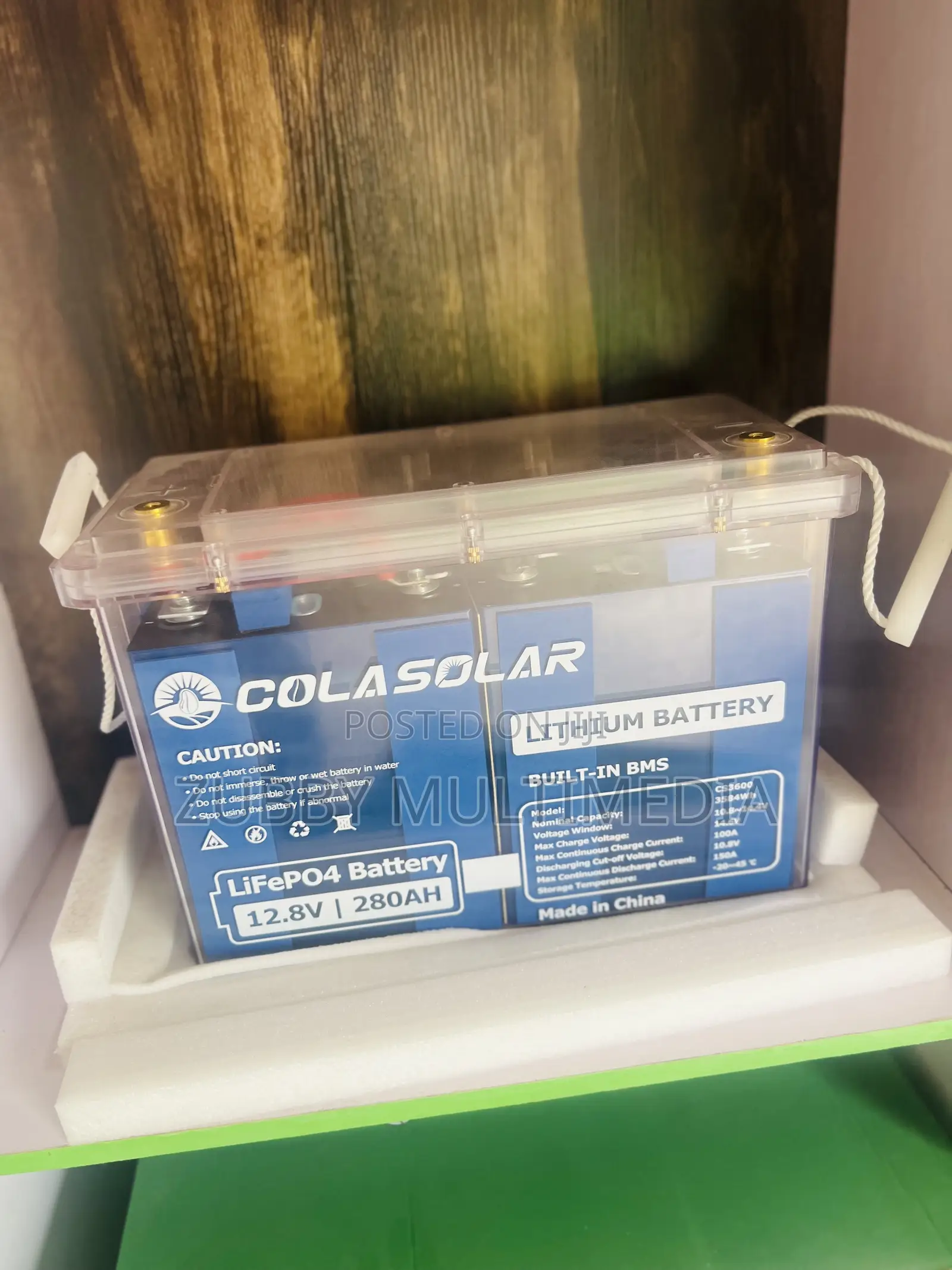 Colasolar Lithium Battery Lifepo4 Battery 12.8v | 280ah
