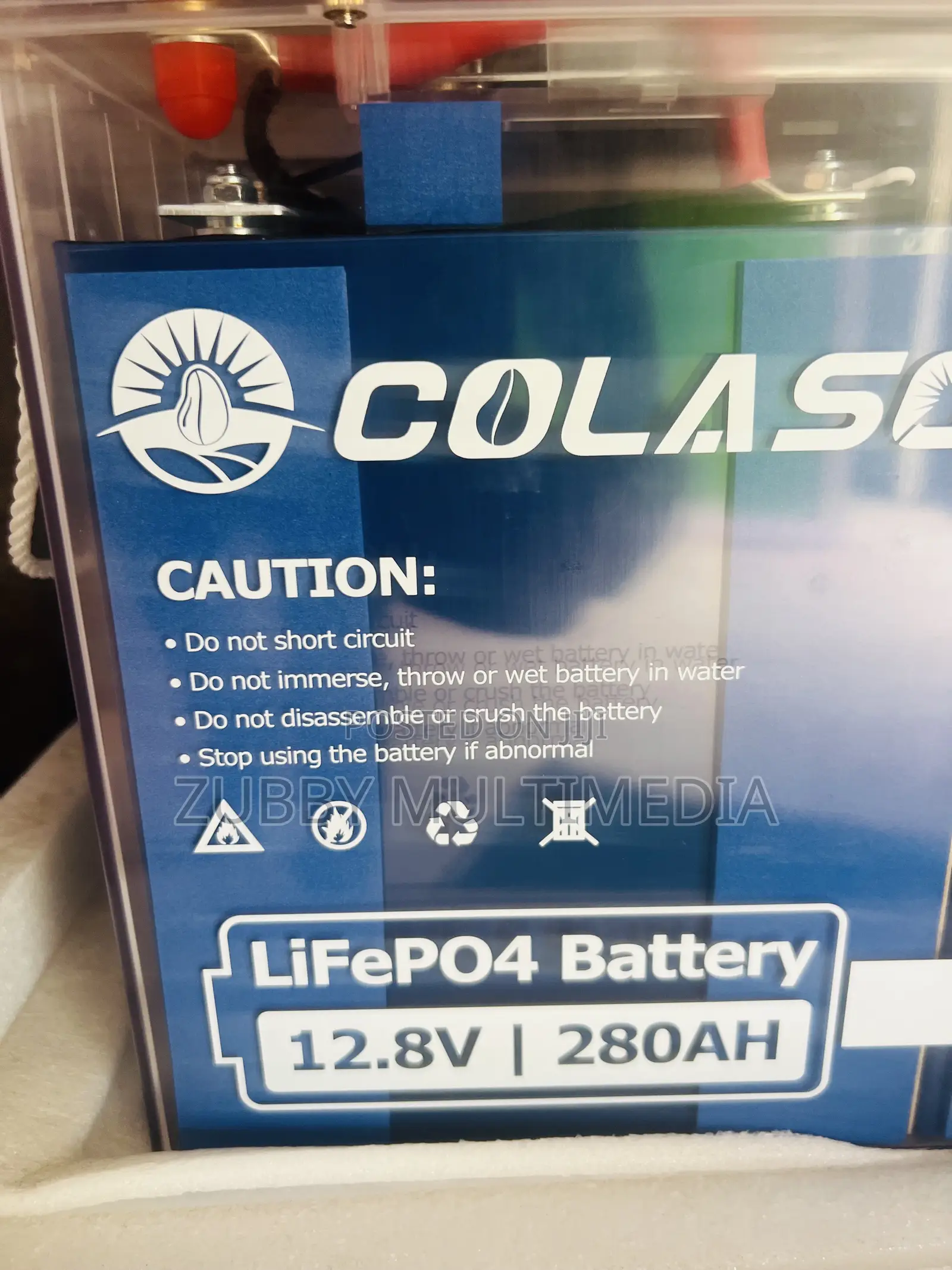 Colasolar Lithium Battery Lifepo4 Battery 12.8v | 280ah