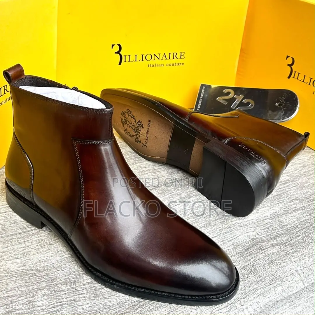 High Quality Premium New Billionaire Chelsea Leather Boots