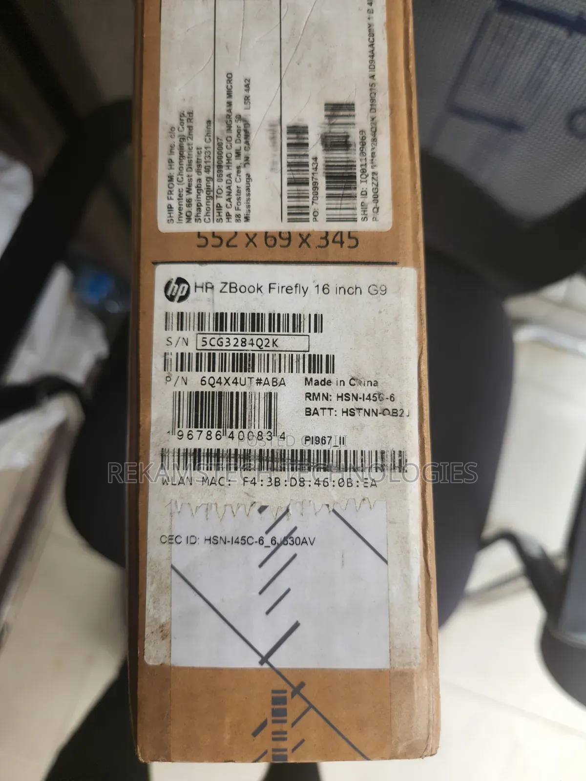 New Laptop HP ZBook Firefly 16inch G9 32GB Intel Core i7 SSD 512GB