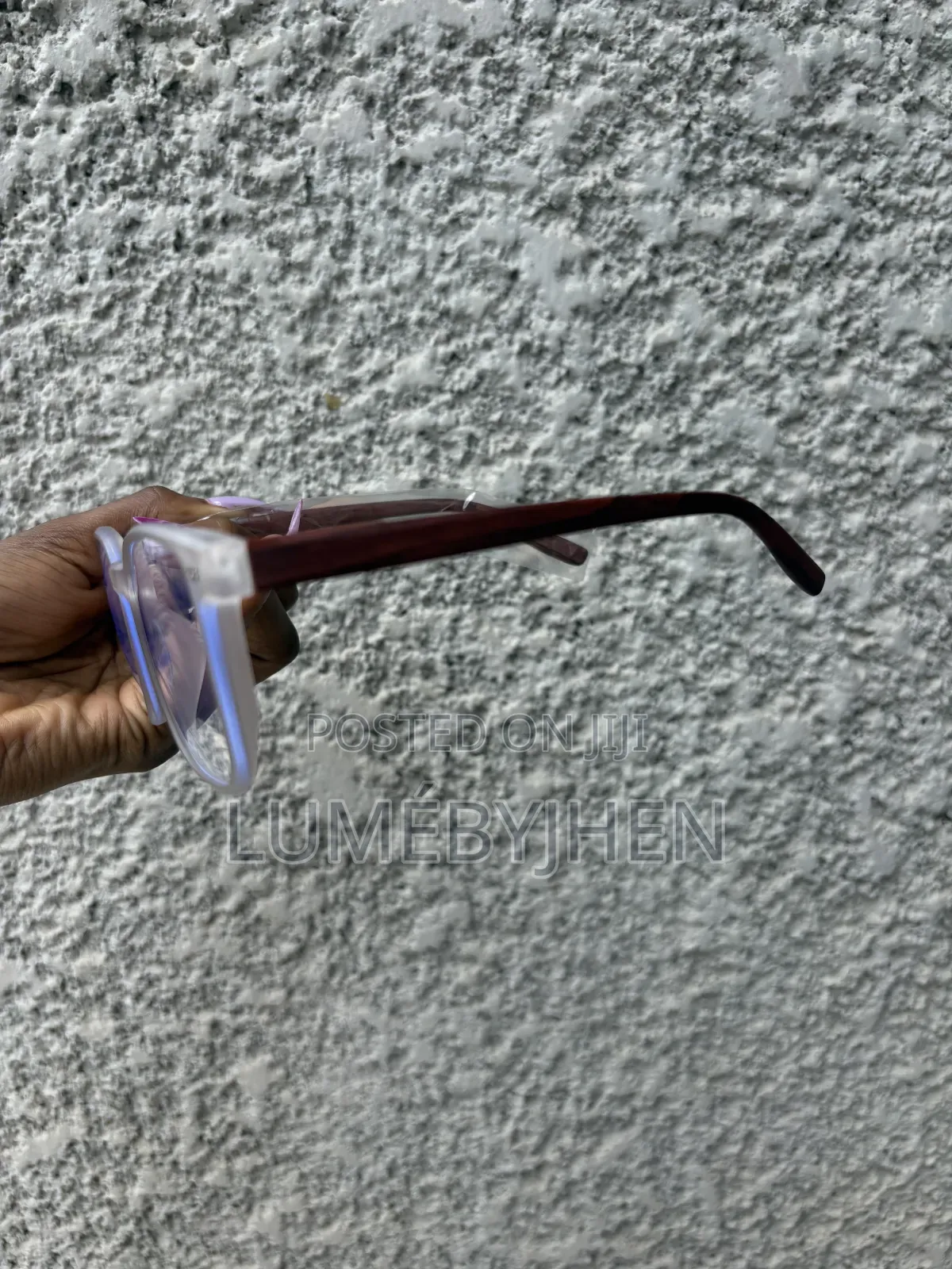 Clear Framed Bluelight Glasses With Wooden Temples