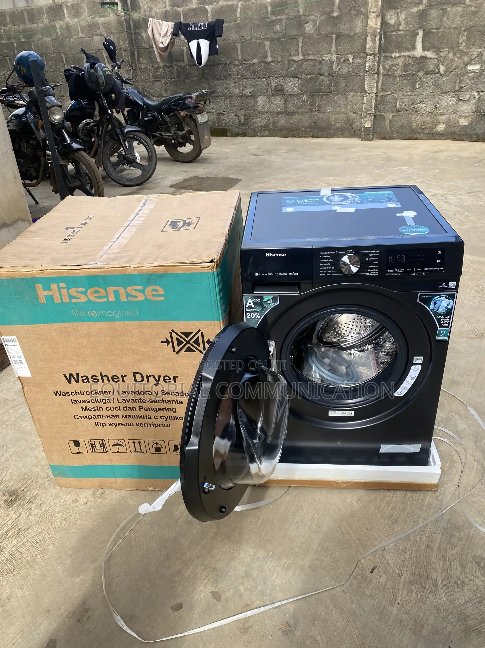 Hisense 2-in-1 Washing Machine & Dryer 10.5kg/6kg Capacity