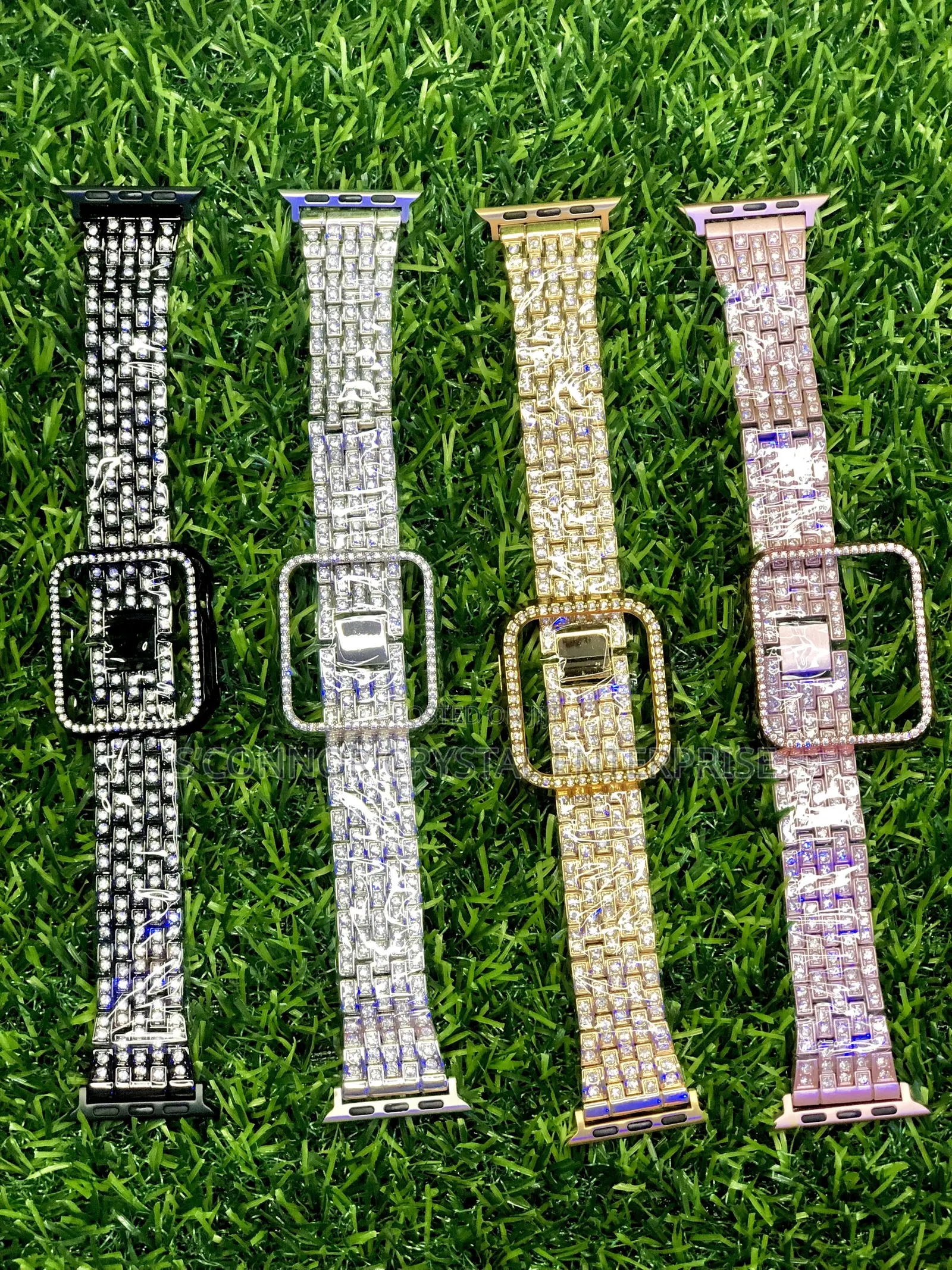 Diamond Smartwatch Straps With Case