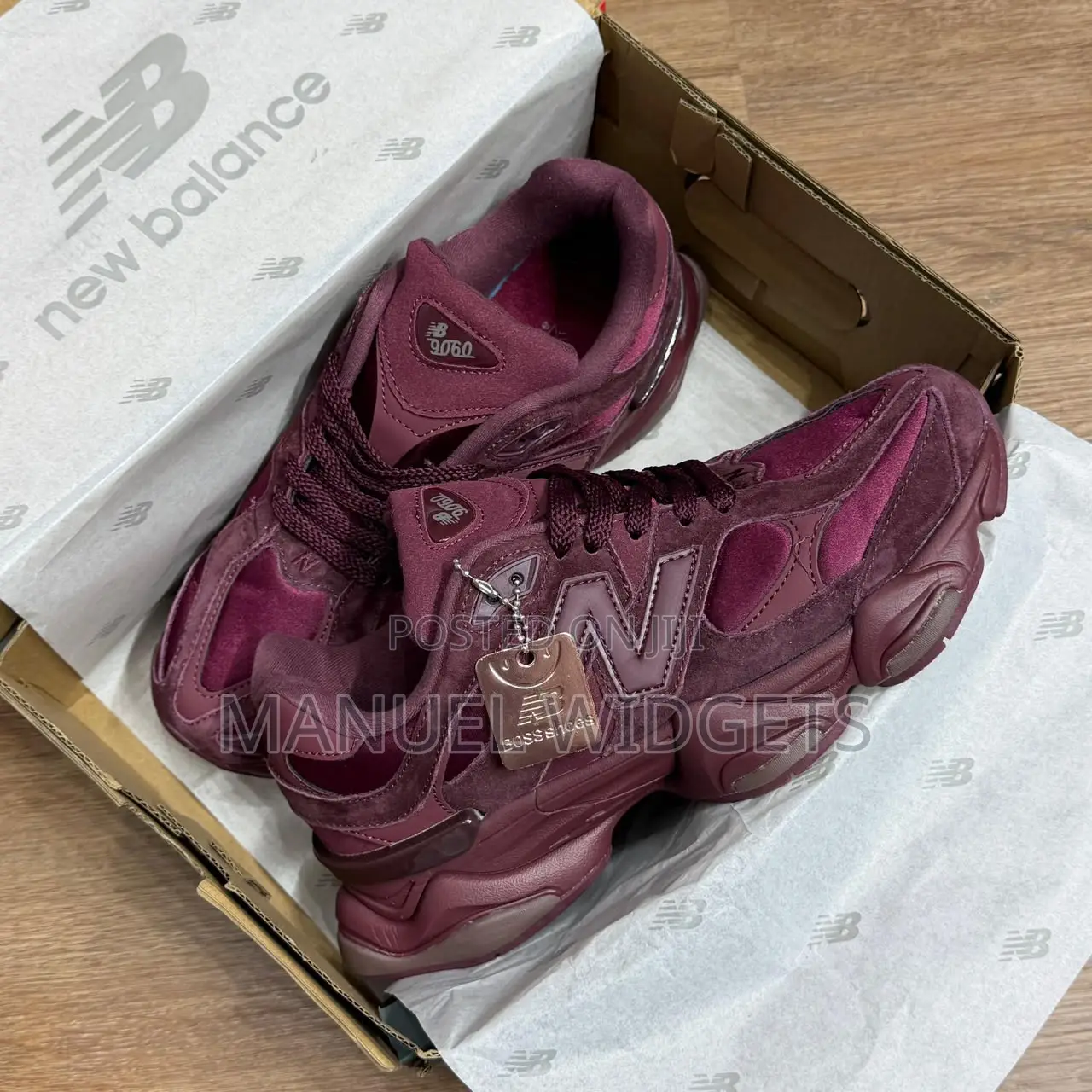 New Balance Runner Sneakers (Burgundy) — Premium Quality