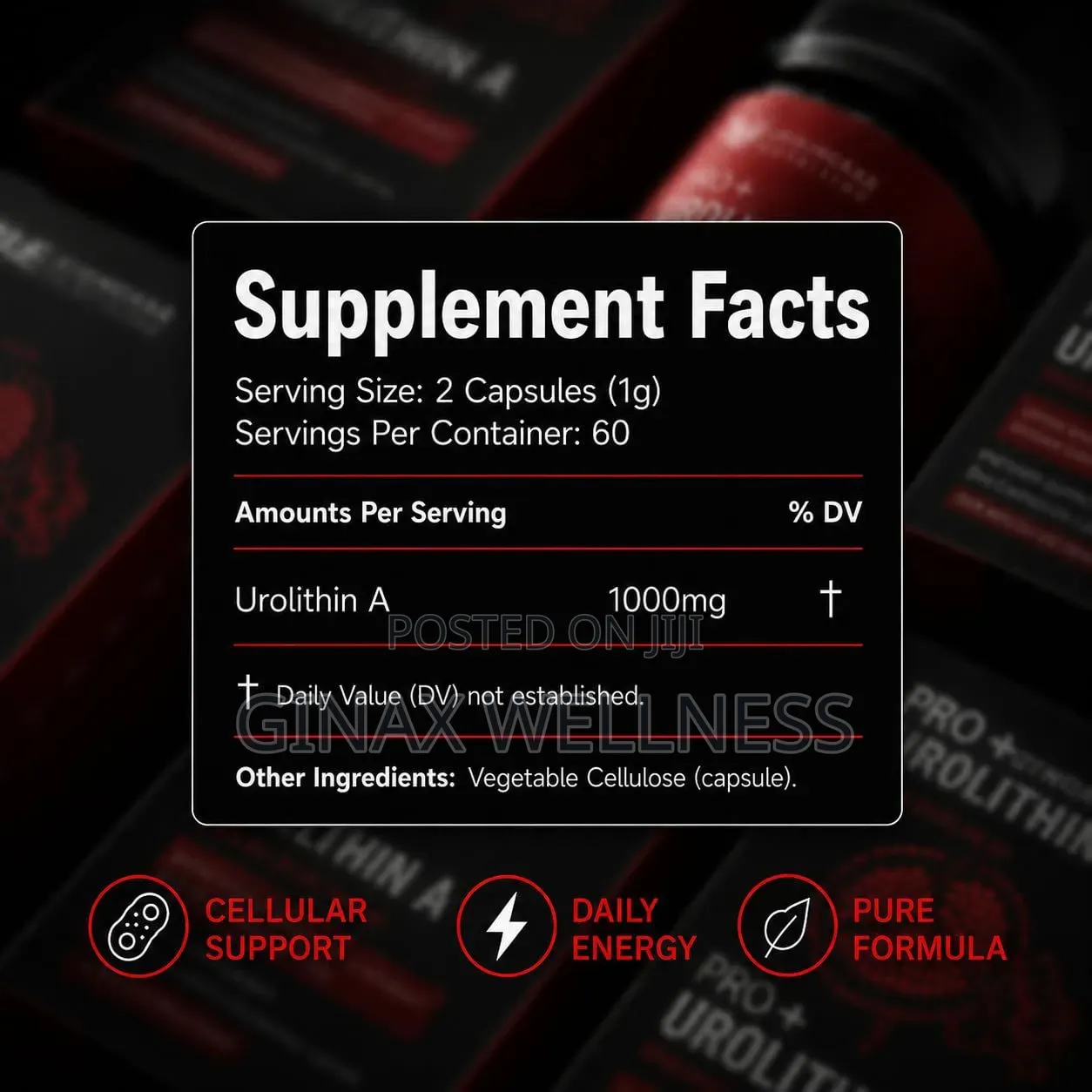 PRO+ Urolithin a Capsules for Cellular Energy, Muscle & Healthy Ageing