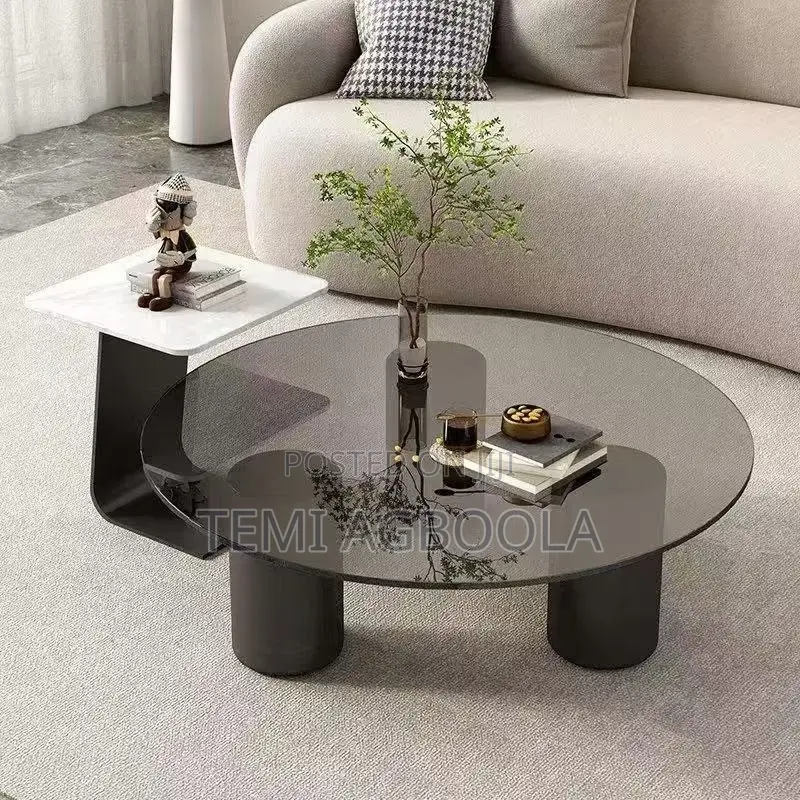 Onyx Glass and Marble Center Table