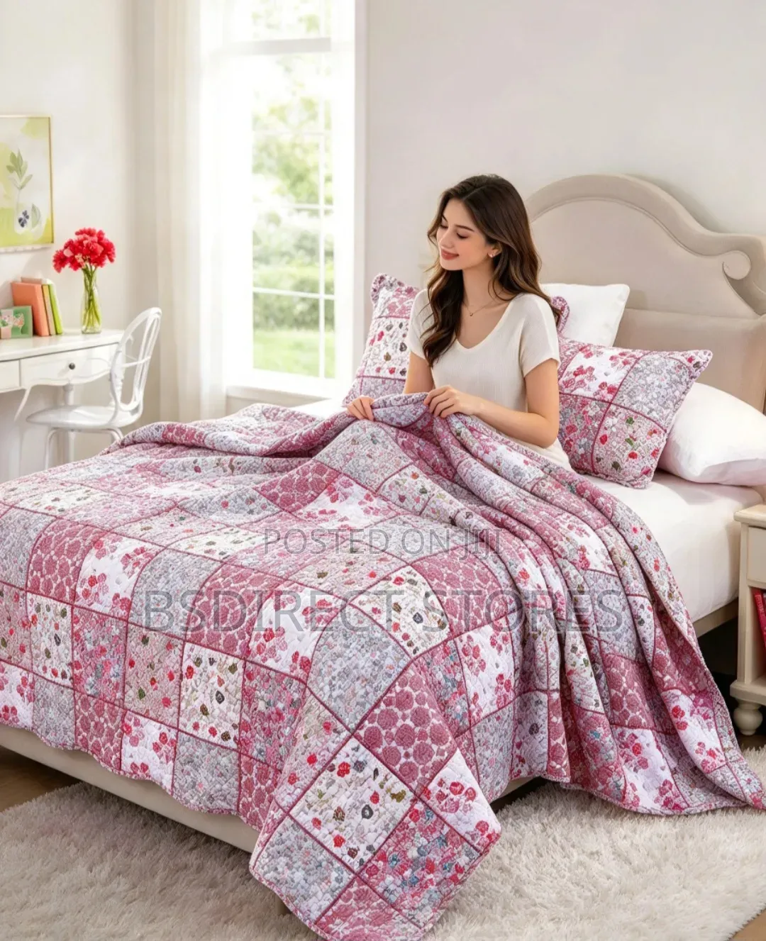 Cotellia Moon Star Multicolor Embroidery Bedspread Superking