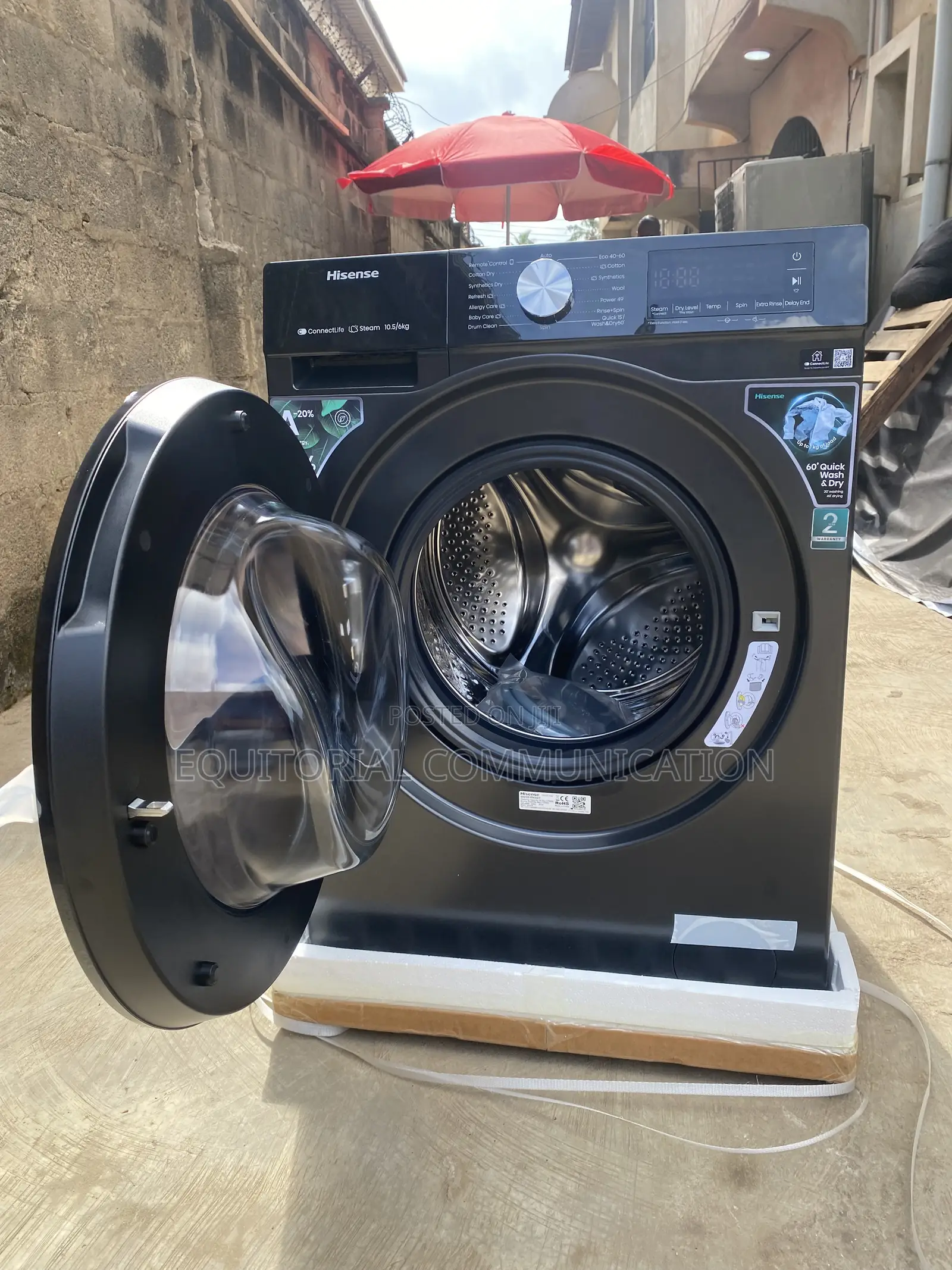 Hisense 10.5KG Washer and 6KG Dryer Combination Appliance