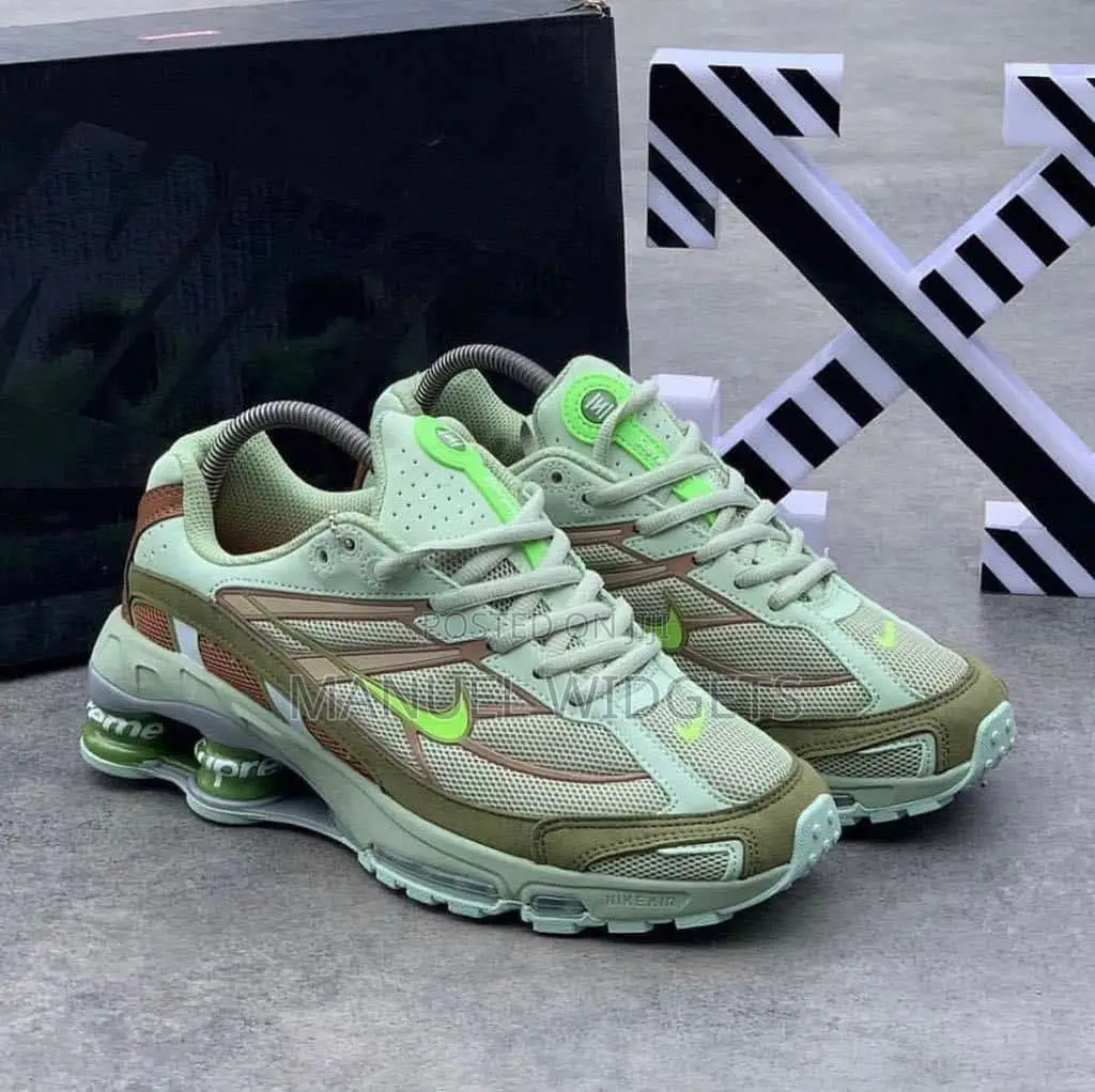 Nike Supreme Olive Green Runner Sneakers — Premium Quality