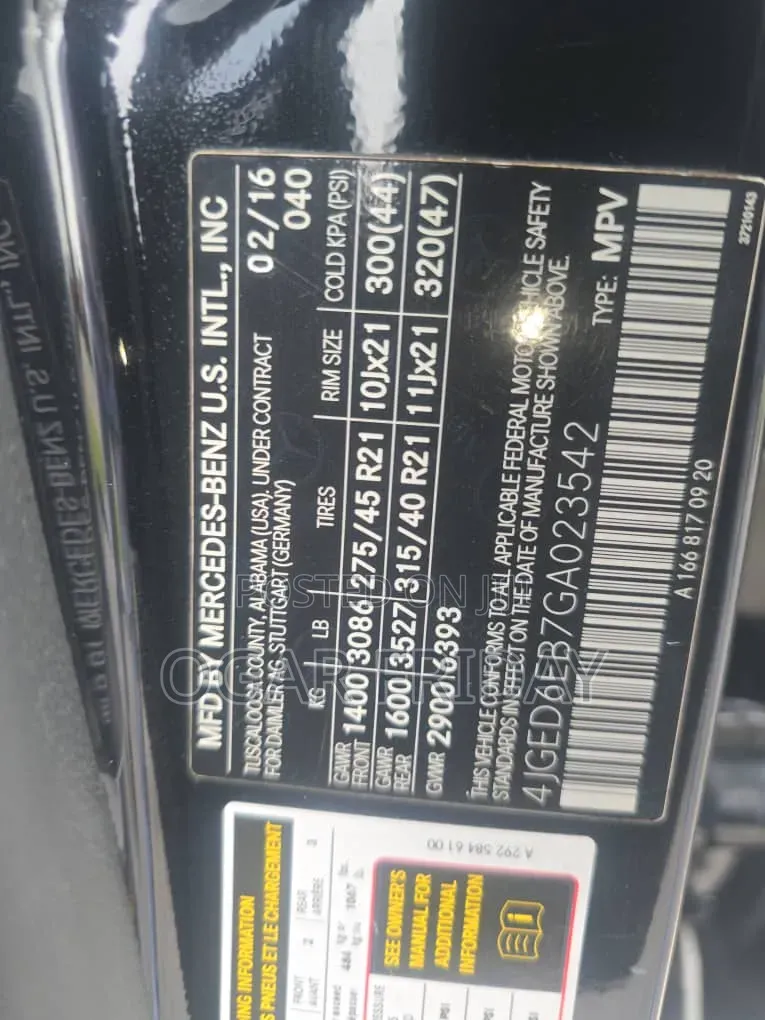 Mercedes-Benz GLE-Class 2016 Black
