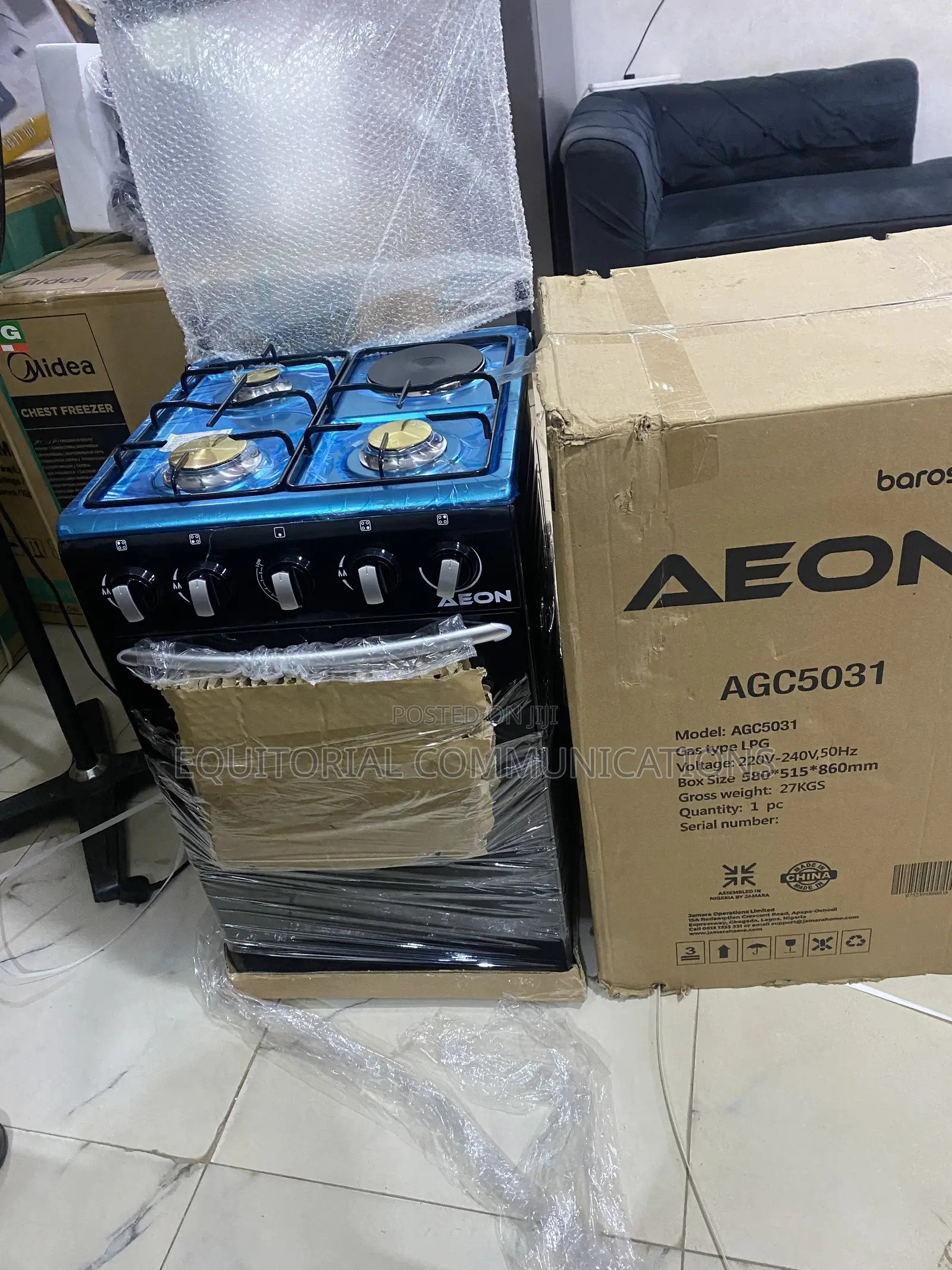 AEON 5050 3+1 Gas Cooker – Simple, Powerful and Reliable