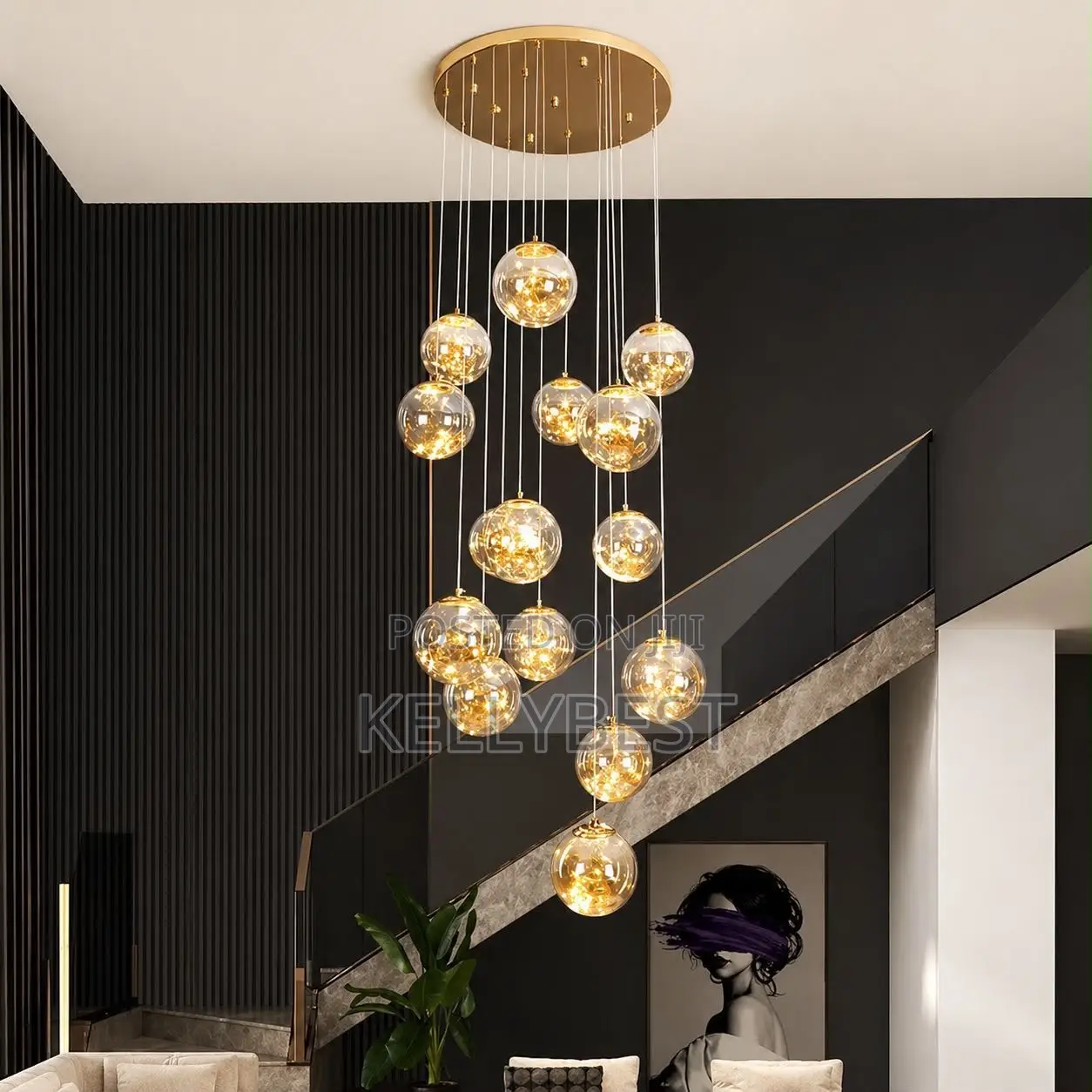 Morden Led Gold Chandelier