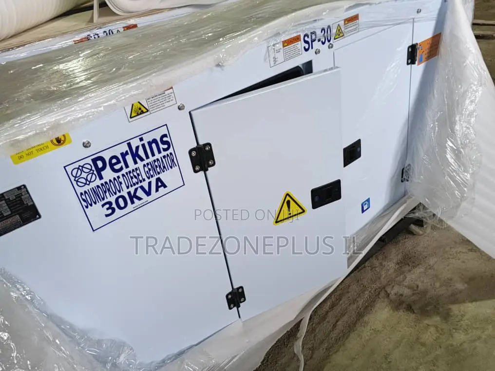 Powerful Perkins 30kVA Soundproof Generator