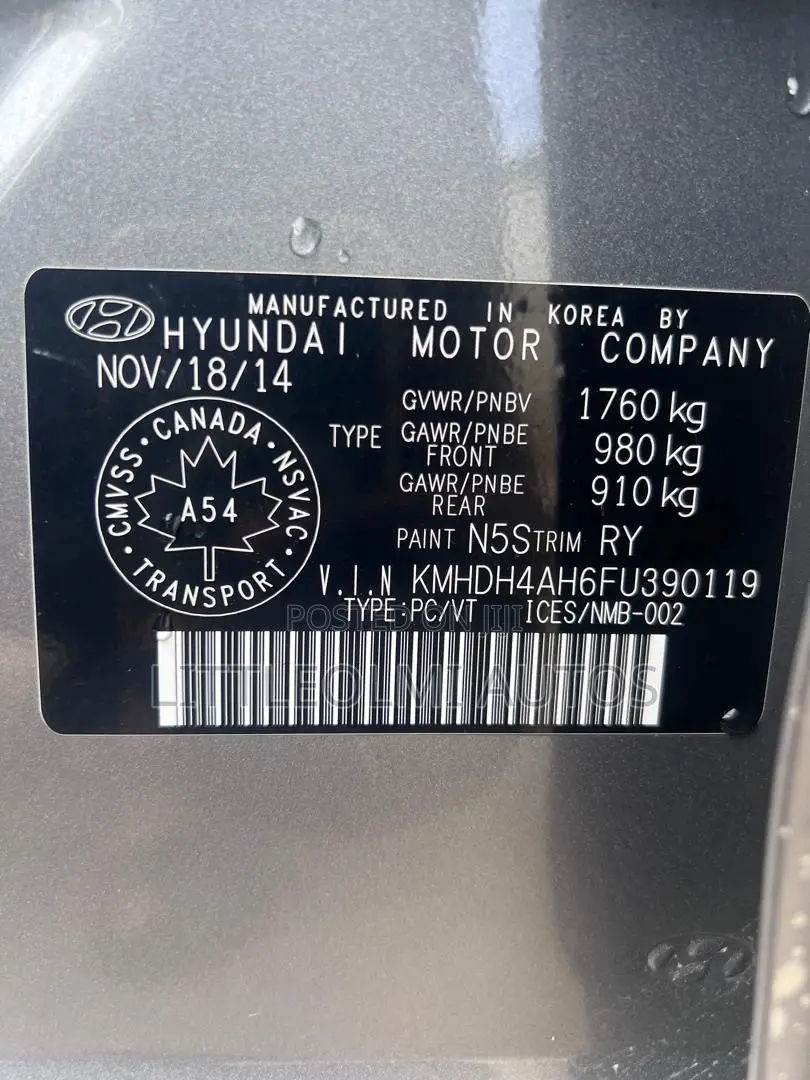 Hyundai Elantra Sport 4dr Sedan (2.0L 4cyl 6A) 2015 Burgundy