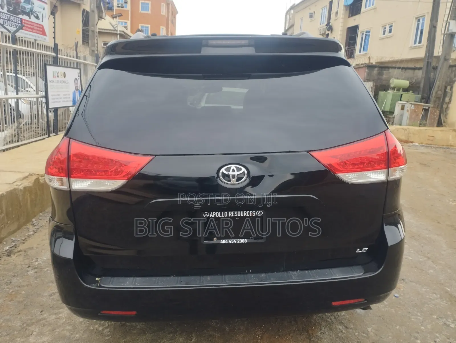 Toyota Sienna LE 7-Passenger 4dr Minivan AWD (3.5L 6cyl 6A) 2014 Black