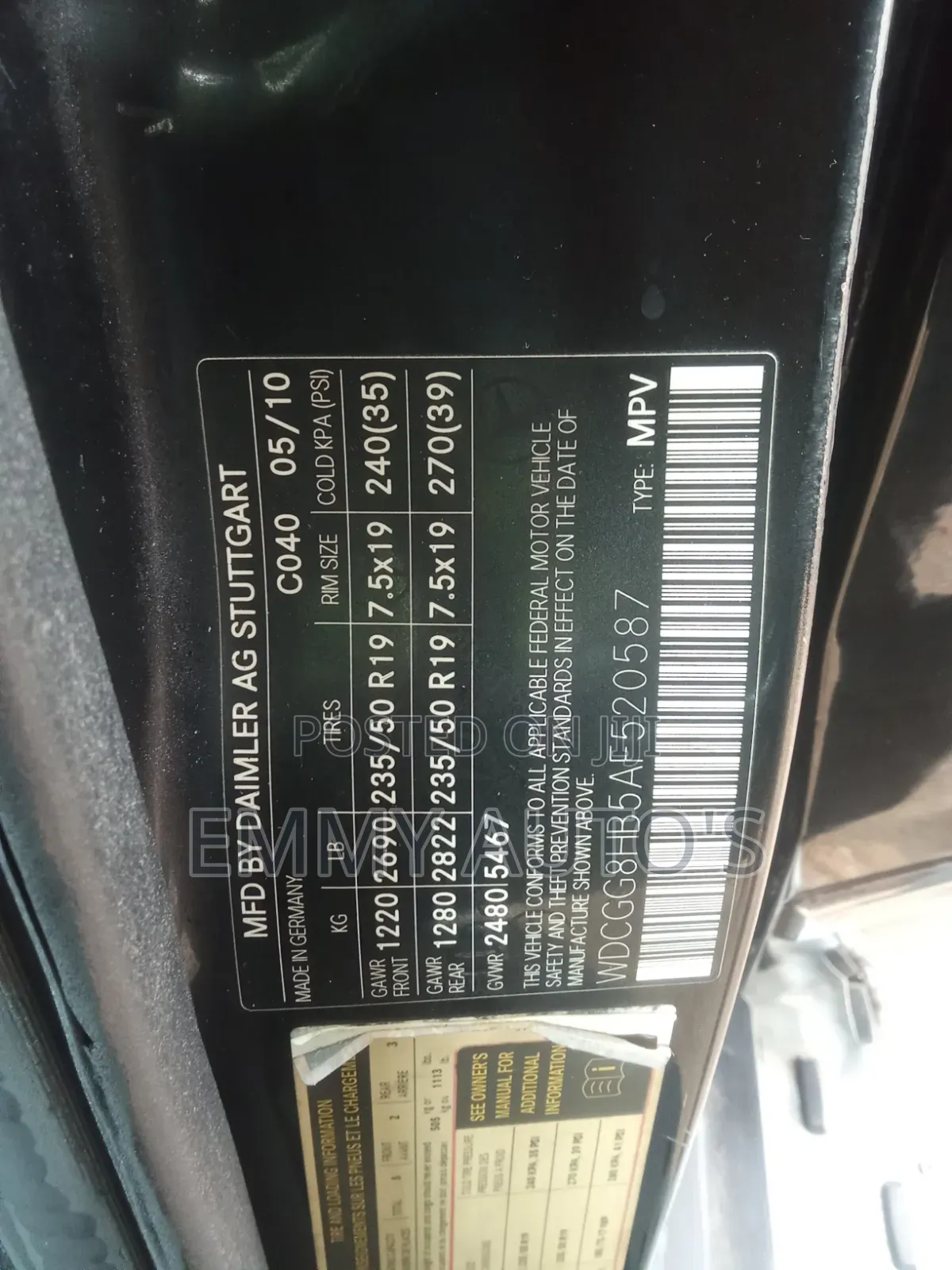 Mercedes-Benz GLK-Class 2010 Black