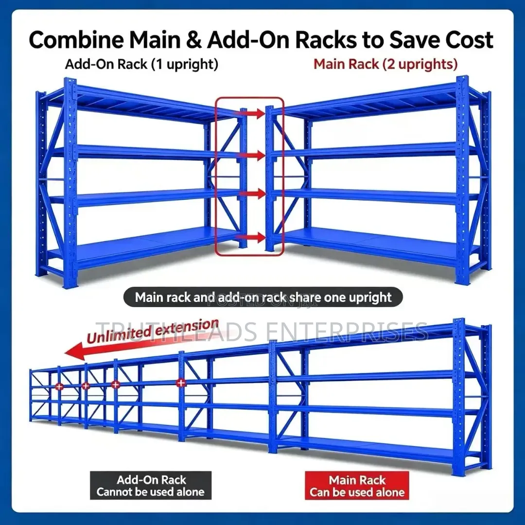 Metal Stacking Rack for Warehouse Inventory Storage Management
